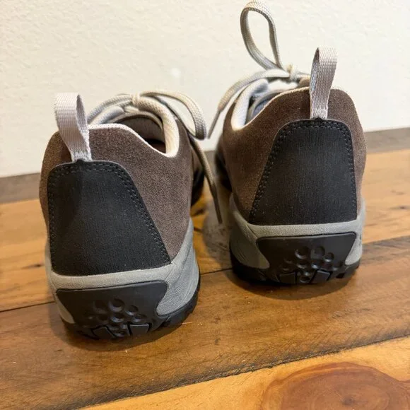 Mens 11.5 Scarpa Mojito Dark Brown Shoes Suede-Leather White-Stitch Lace Sporty - Picture 5 of 13